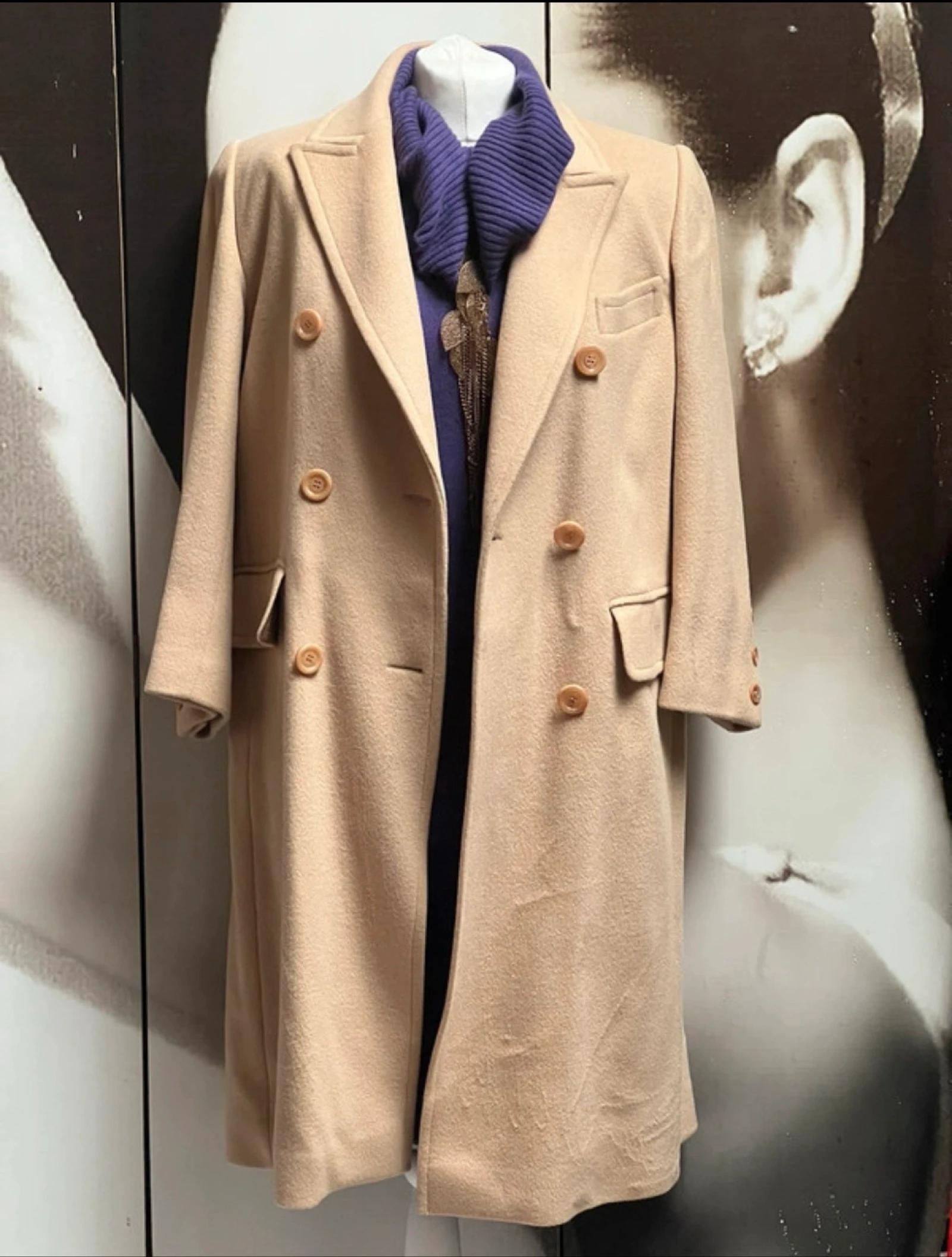 Marilyn de Perel long coat in angora cashmere wool – photo 5
